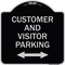 Signmission Reserved Parking Customer and Visitor Parking Heavy-Gauge Aluminum Sign, 18" x 18", BS-1818-23054 A-DES-BS-1818-23054 - alternate 1